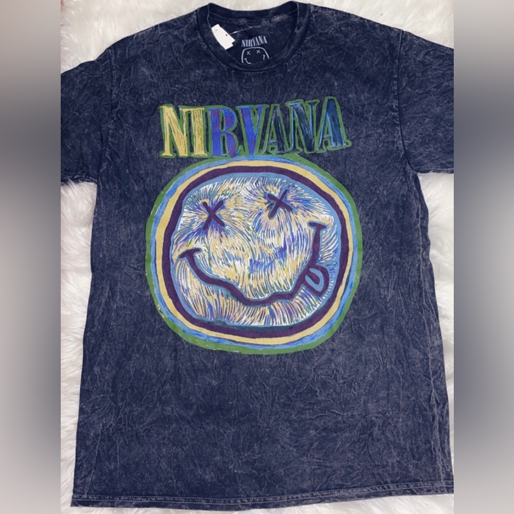 New Acid Wash Nirvana T-Shirt